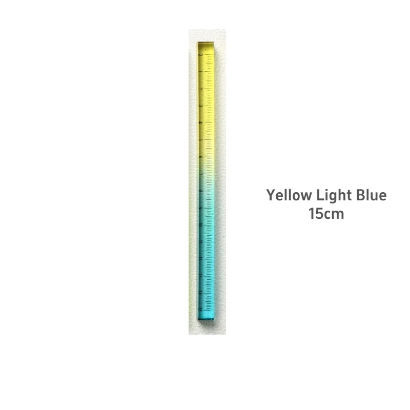 15cm Colorful Clear Acrylic Straight Ruler 10 15cm Colorful Clear Acrylic Straight Ruler - Image 10