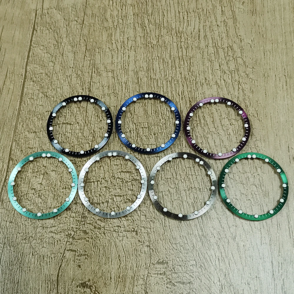 Black Stainless Steel Watch Dial Ring 28.5mm 2 Black Stainless Steel Watch Dial Ring 28.5mm - Image 2