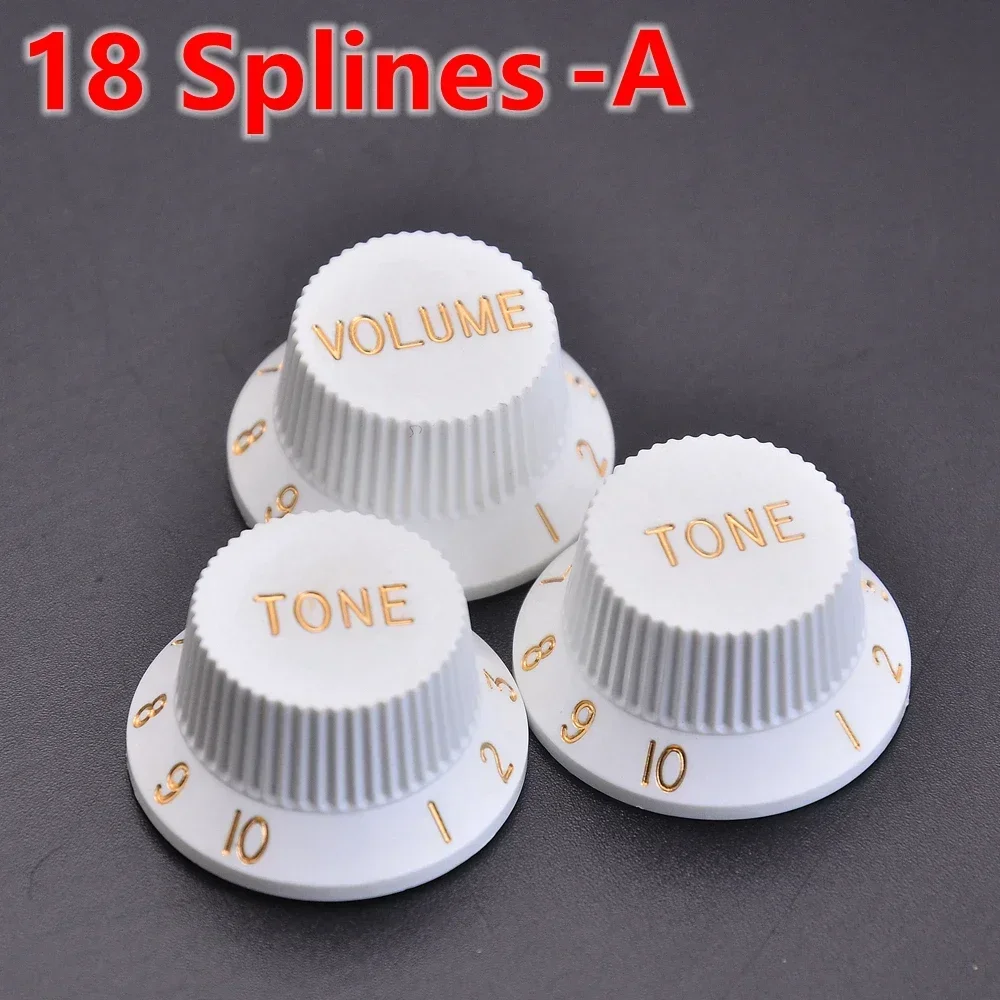 Stratocaster Control Knob Set - 18/24 Spline 8 Stratocaster Control Knob Set - 18/24 Spline - Image 8