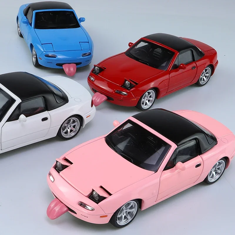 1:32 Scale Pink Mazda MX-5 Diecast Model 2 1:32 Scale Pink Mazda MX-5 Diecast Model - Image 2