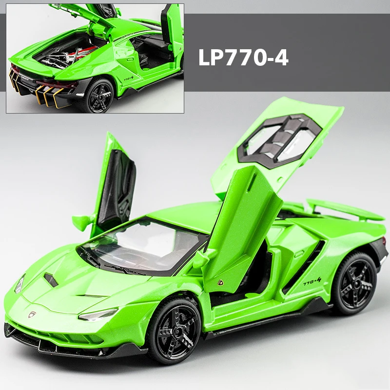 1:32 LP770 Diecast Lamborghini Aventador SVJ Car 8 1:32 LP770 Diecast Lamborghini Aventador SVJ Car - Image 8