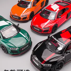 1:24 Audi R8 V10 Plus Die-Cast Model Car 12 S850b285ac07e483aa293a79823bd4071R