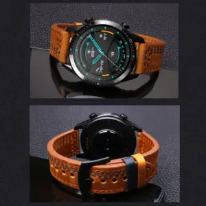 Vintage Leather Watchband Compatible with 20mm 22mm 11 S85d89d5698604c4f9d6e10dcf995b977m 29