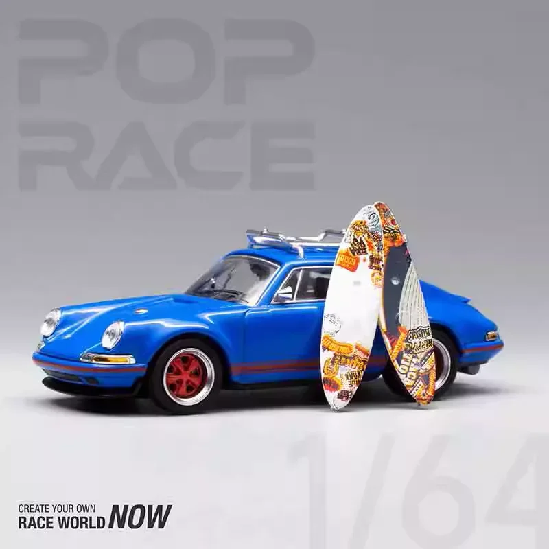 POP RACE 1:64 Silver Porsche RWB 997 Model Car 3 POP RACE 1:64 Silver Porsche RWB 997 Model Car - Image 3
