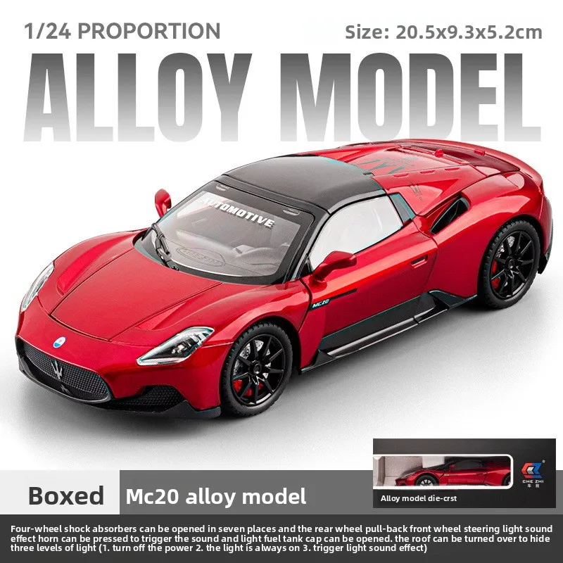 MC20 Convertible Sports Car Diecast Model 1:24 8 MC20 Convertible Sports Car Diecast Model 1:24 - Image 8