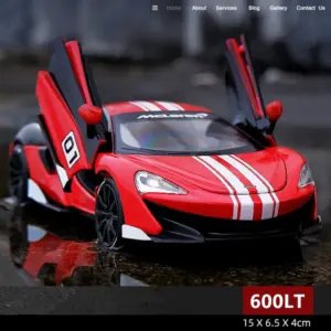 1:32 McLaren 600LT Orange Diecast Model Car 21 S87468b7373a34593be3e42cdad31a65ds