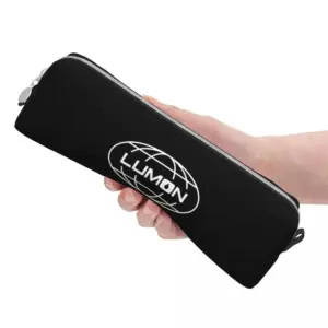 Lumon Logo Leather Pencil Case in Black and Blue 14 S87609616ef3140059403cabc02dff24aq