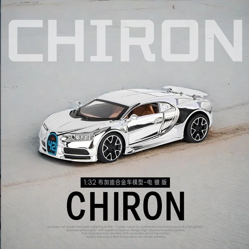 1:32 Scale Bugatti Chiron Alloy Model Car 2 1:32 Scale Bugatti Chiron Alloy Model Car - Image 2