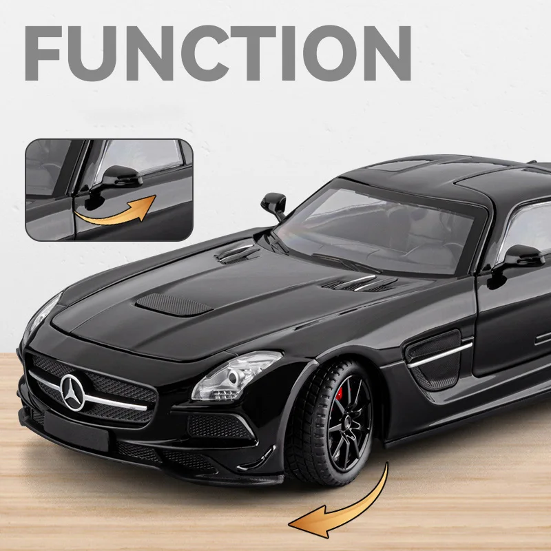 1:24 Diecast Mercedes-Benz SLS AMG Model Car 2 1:24 Diecast Mercedes-Benz SLS AMG Model Car - Image 2