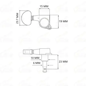 Guitar Tuning Machine Heads Set of 6 12 S889ec29e0ddd4ecda222a9f4840c7a022