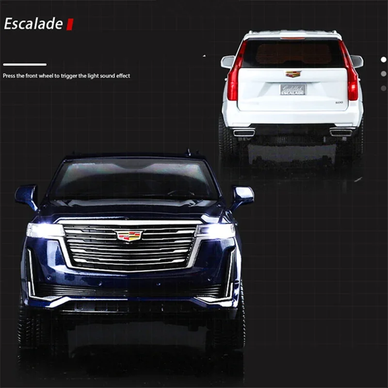1:24 Black Luxury SUV Diecast Model Car 5 1:24 Black Luxury SUV Diecast Model Car - Image 5