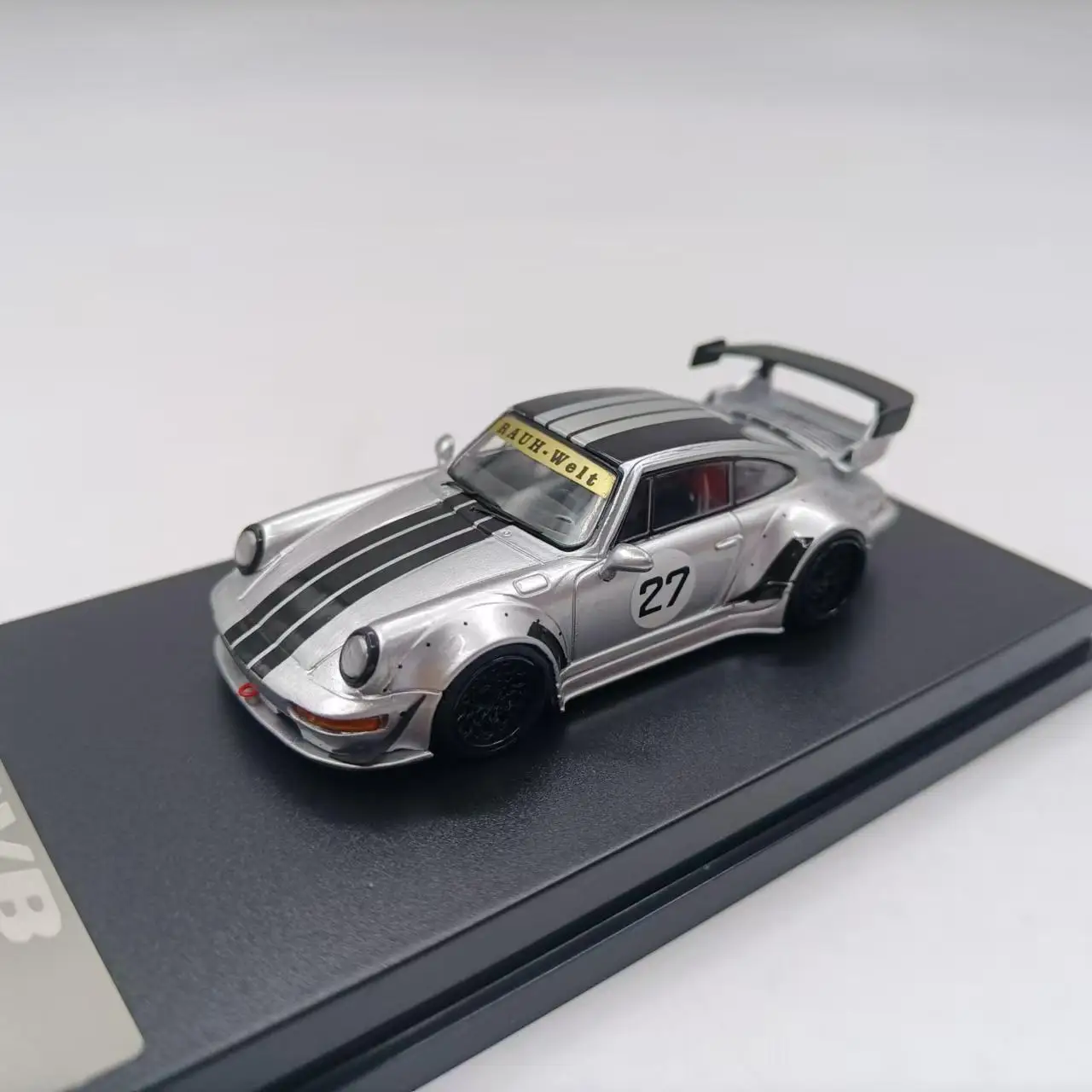 1:64 Diecast Porsche Car Model with Spoiler 2 1:64 Diecast Porsche Car Model with Spoiler - Image 2