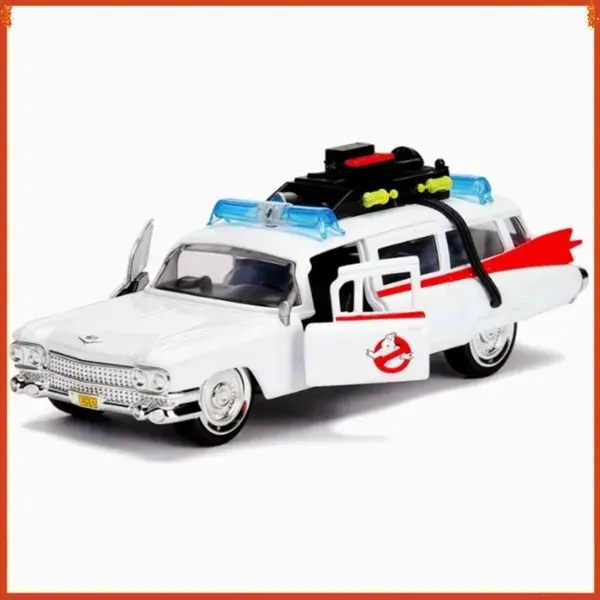 1:32 Scale Cadi ECTO-1 Diecast Model White - Image 3