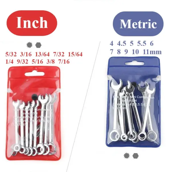 10-Piece Mini Open-End Wrench Set 4-11mm - Image 2