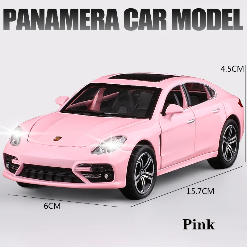 1:32 Pink Porsche Panamera Alloy Model Car 7 1:32 Pink Porsche Panamera Alloy Model Car - Image 7