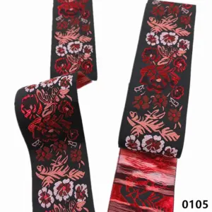 Vibrant 5cm Jacquard Ribbons - 7 Meters 82 S8c4dfdc0b9374e4495e4c4c478740522U