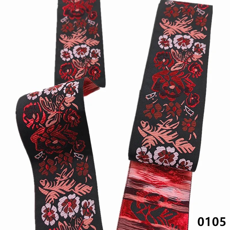 Vibrant 5cm Jacquard Ribbons - 7 Meters 25 Vibrant 5cm Jacquard Ribbons - 7 Meters - Image 25