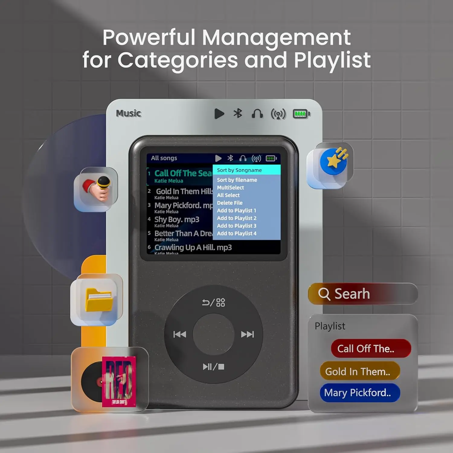 INNIOASIS 128GB Silver MP3 Player with Bluetooth 3 INNIOASIS 128GB Silver MP3 Player with Bluetooth - Image 3