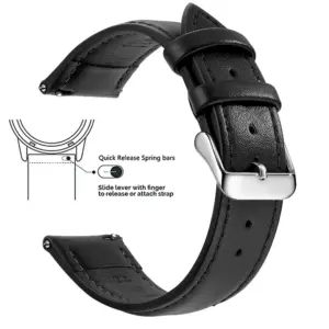 Genuine Leather Watch Band for Samsung, Garmin