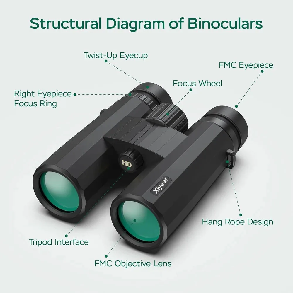 10X42 Waterproof HD Binoculars for Outdoor Use 2 10X42 Waterproof HD Binoculars for Outdoor Use - Image 2