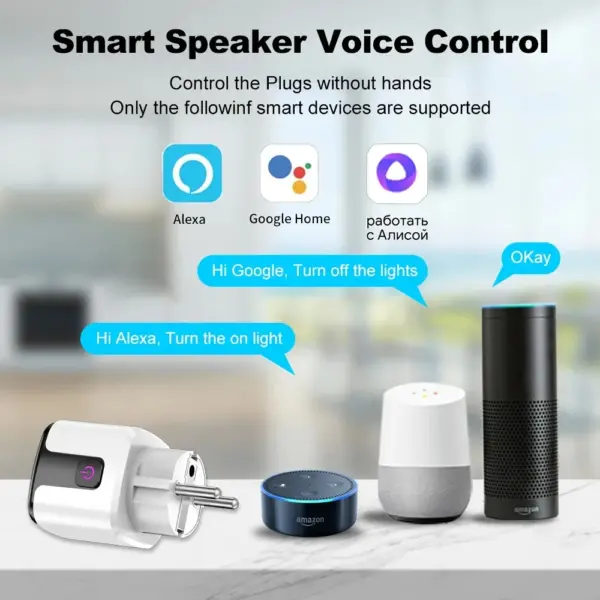 Tuya Smart 20A EU Plug WiFi Bluetooth Socket - Image 2