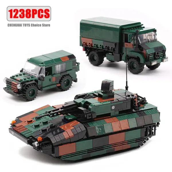 Military Armored Truck Building Block Set 411PCS - Image 3