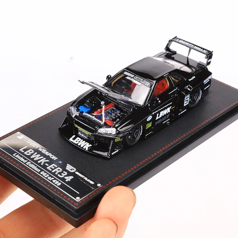 1:64 Scale Black Nissan Skyline GT-R R34 Model 5 1:64 Scale Black Nissan Skyline GT-R R34 Model - Image 5