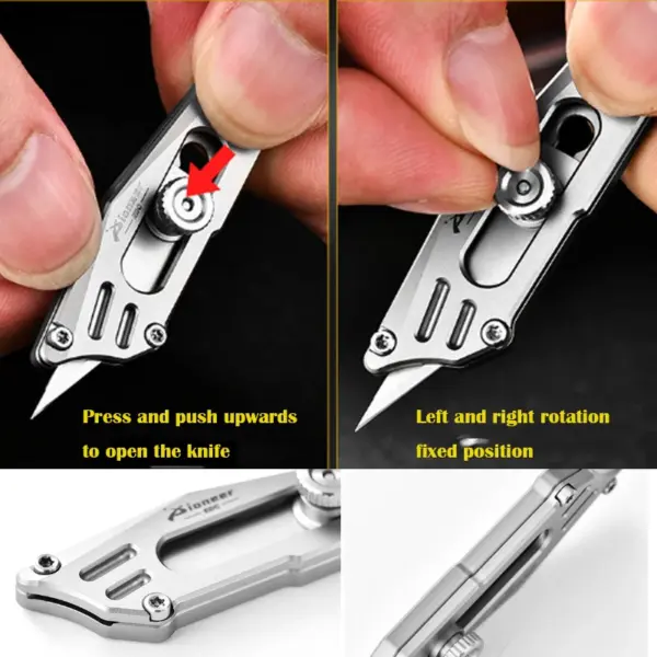 Compact Titanium Alloy Folding Knife EDC Tool - Image 6