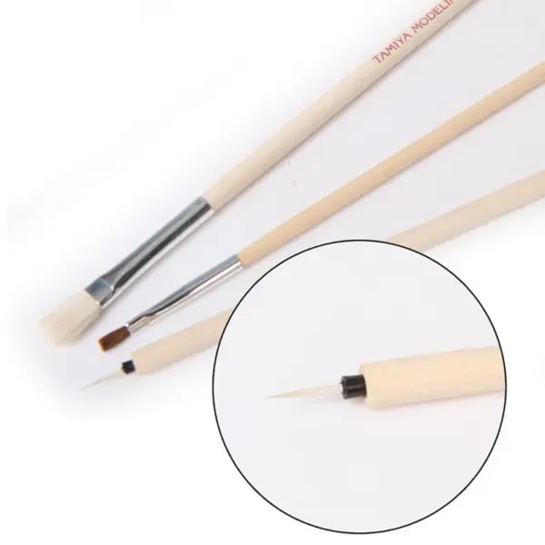TAMIYA 87066 Modeling Brush Set 3pcs - Image 3