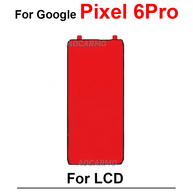Red Adhesive Back Cover Stickers for Pixel 6 Pro 5 Red Adhesive Back Cover Stickers for Pixel 6 Pro - Image 5