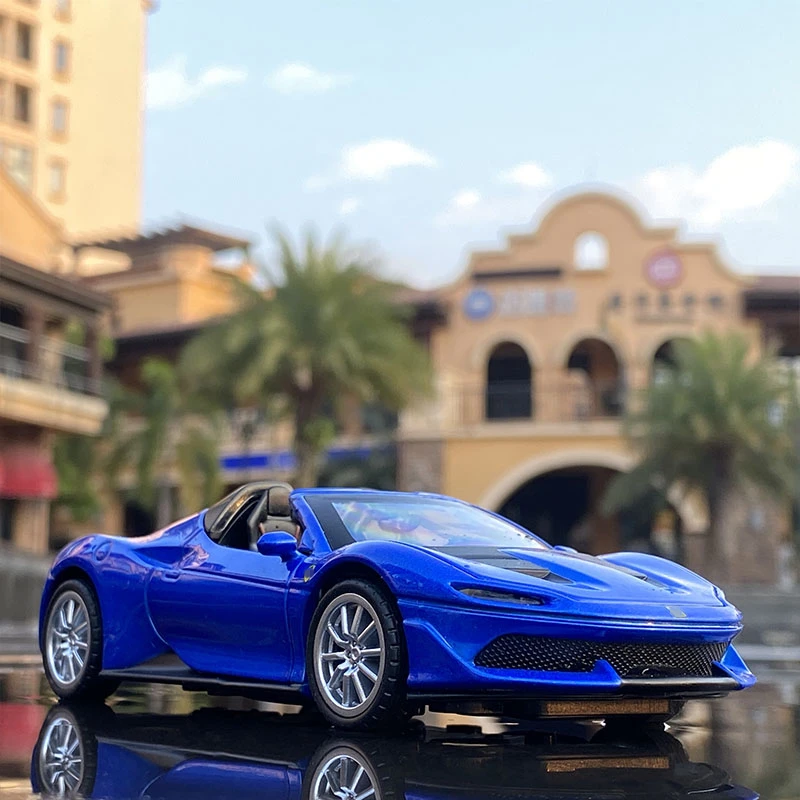 1:32 Red Alloy Sports Car Model Diecast 4 1:32 Red Alloy Sports Car Model Diecast - Image 4