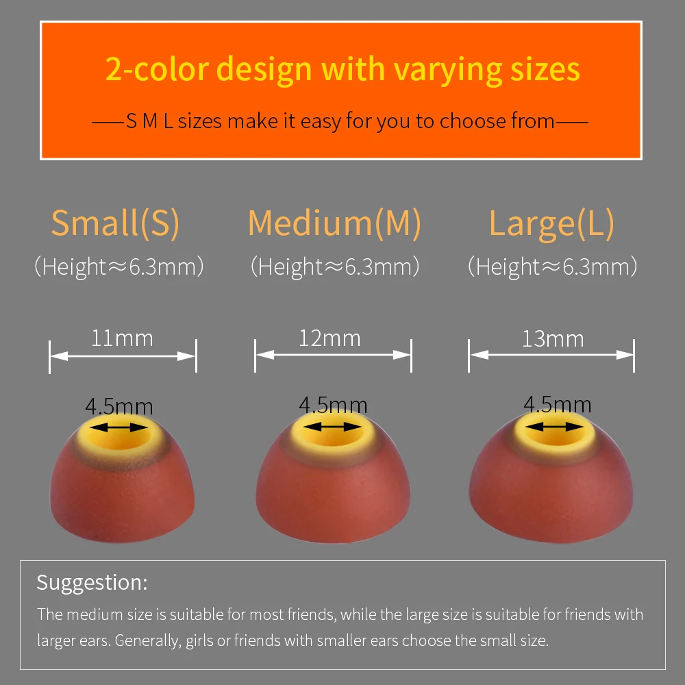 Foam Ear Tips for Xiaomi, Huawei, Sennheiser 4 Foam Ear Tips for Xiaomi, Huawei, Sennheiser - Image 4