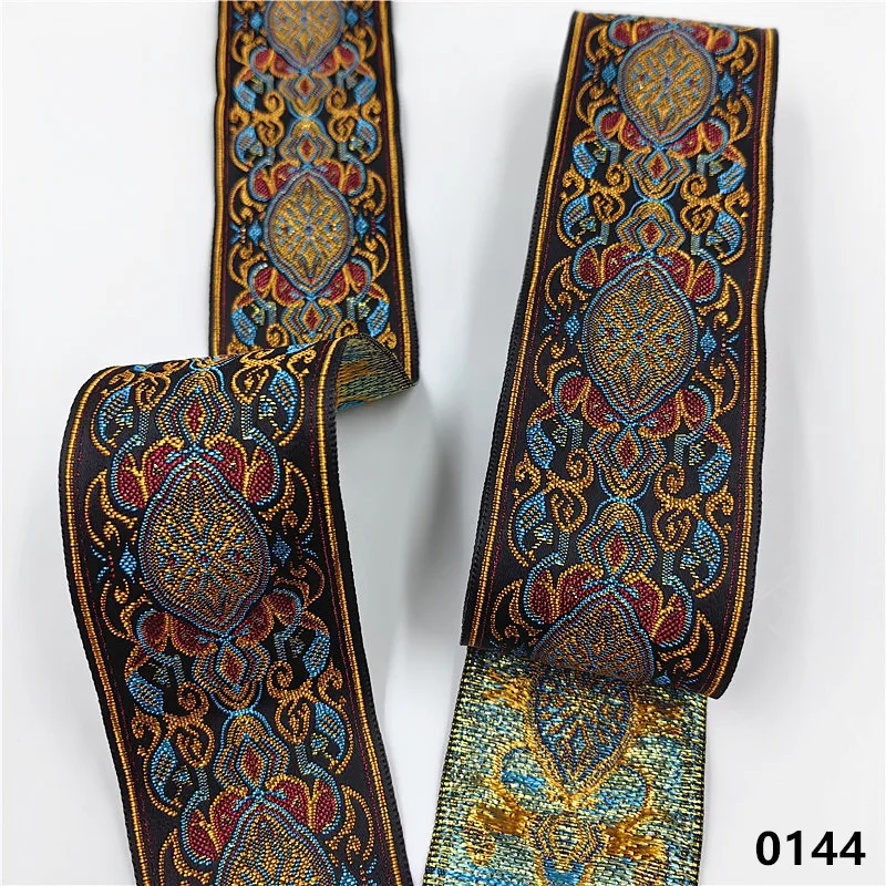 Vibrant 5cm Jacquard Ribbons - 7 Meters 36 Vibrant 5cm Jacquard Ribbons - 7 Meters - Image 36