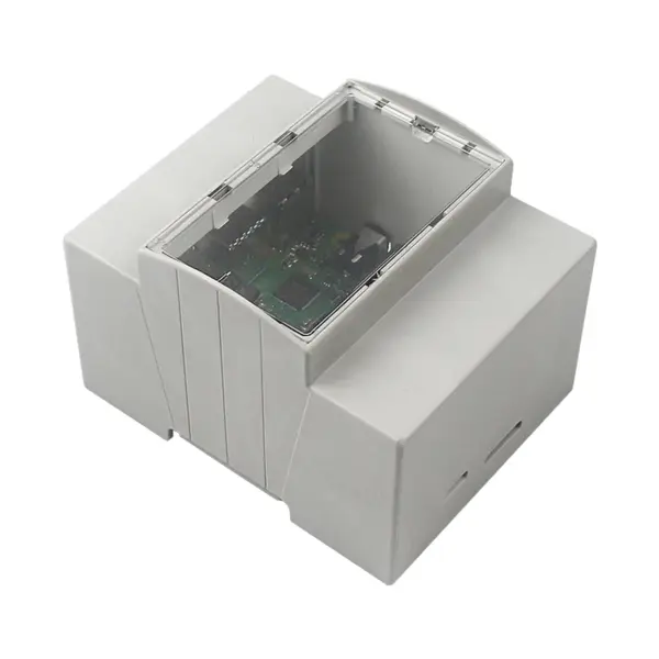 Raspberry Pi DIN Rail ABS Case with Heatsink - Image 3