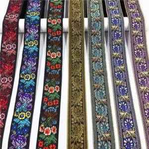 Vibrant 5cm Jacquard Ribbons - 7 Meters 62 S90c56d477f80408a81cd912ccc76cb42s