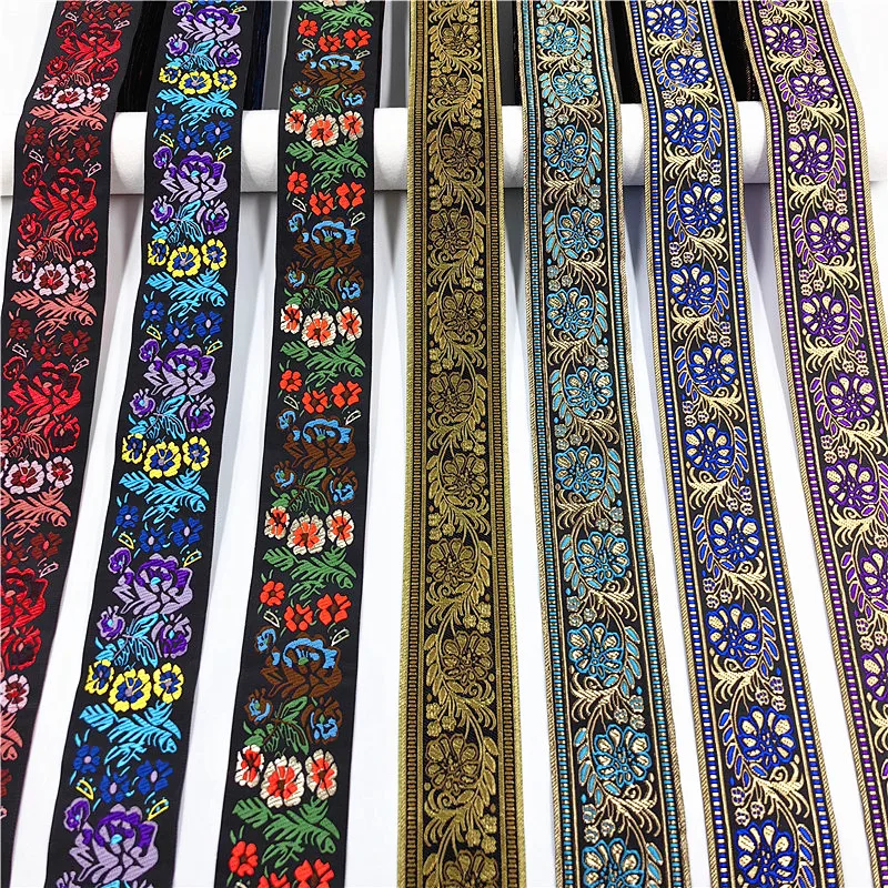 Vibrant 5cm Jacquard Ribbons - 7 Meters 5 Vibrant 5cm Jacquard Ribbons - 7 Meters - Image 5
