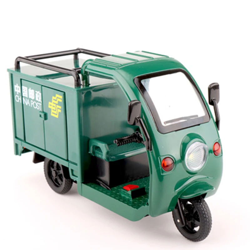 1/24 Diecast Green City Post Tricycle Model 9 1/24 Diecast Green City Post Tricycle Model - Image 9