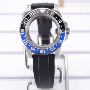 40mm Waterproof Watch Case with Rubber Strap 39 S90fe0480ac61457d94cd811504b6e4553