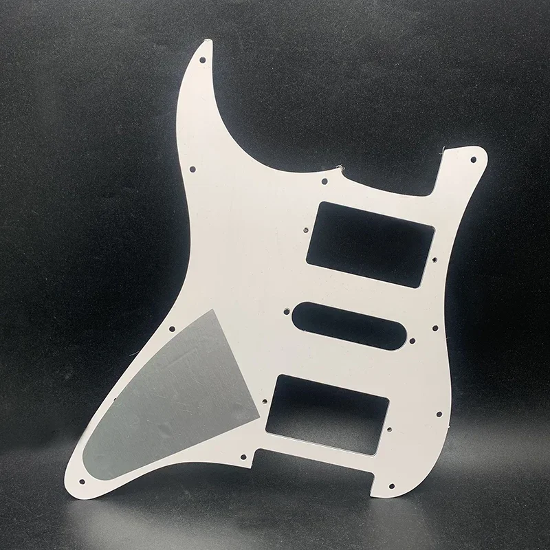 HSH Electric Guitar 3 Ply Pickguard Black White 3 HSH Electric Guitar 3 Ply Pickguard Black White - Image 3