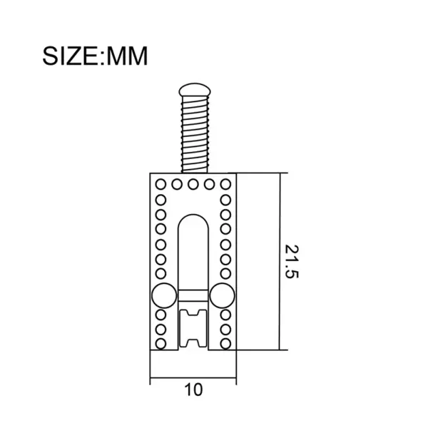 Rolling String Saddle Set for Electric Guitar - Image 5