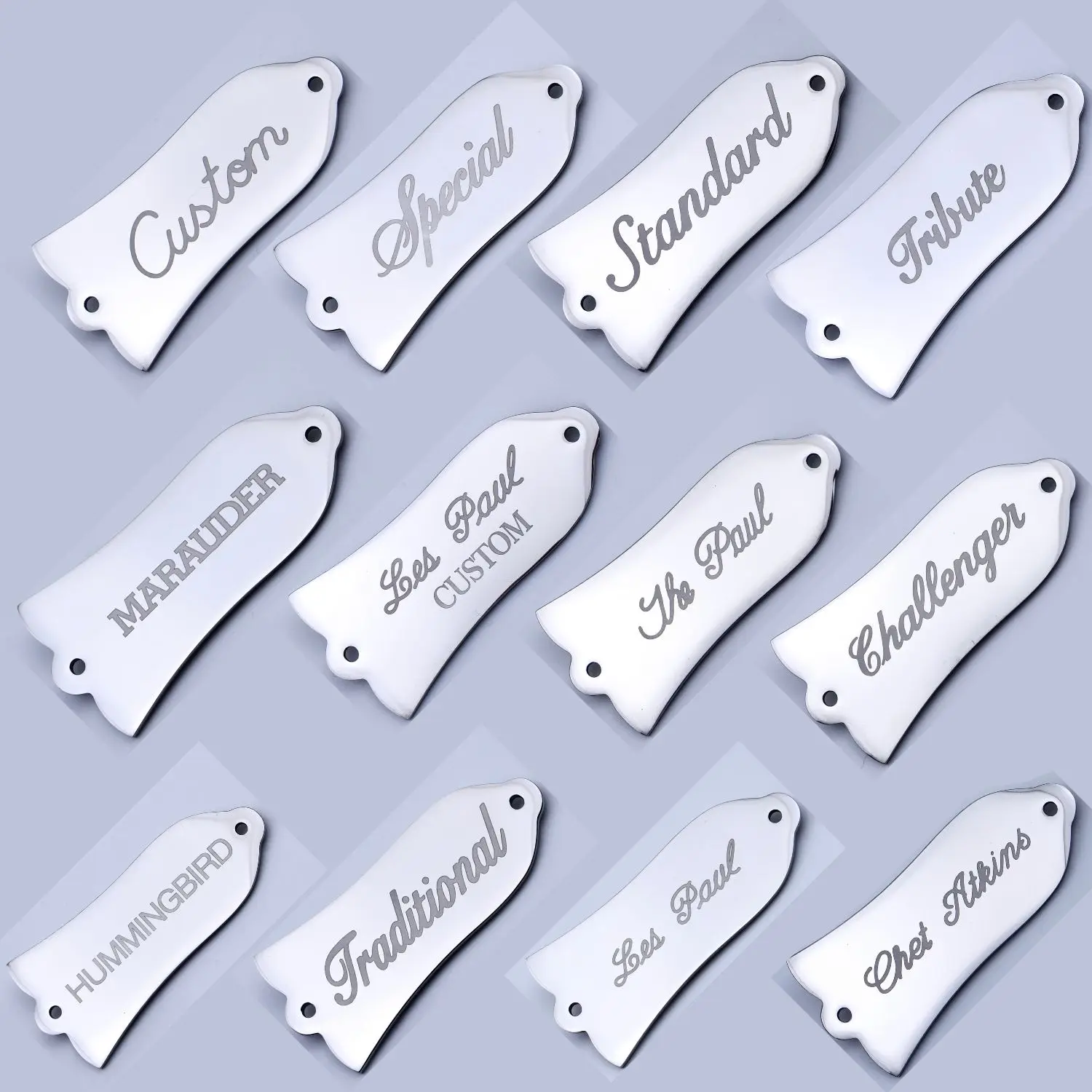 Chet Atkins Stainless Steel Truss Rod Cover Plate 2 Chet Atkins Stainless Steel Truss Rod Cover Plate - Image 2