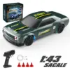1:43 Scale Green RC Drift Car with Accessories