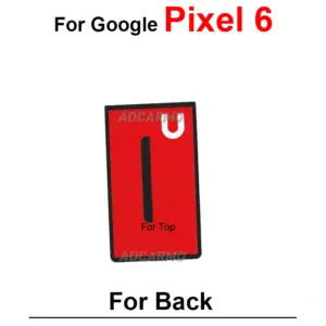 Red Adhesive Back Cover Stickers for Pixel 6 Pro 8 S923c2923ca7e44e28728f7f6146863e3p