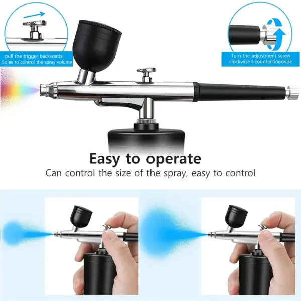 Portable 7.4V Airbrush Kit with Compressor - Image 3