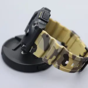 Camouflage Green Silicone Watchband for Casio 18mm 11 S92ad1ccb9e4e46c5974b79c23f354b0eH 1