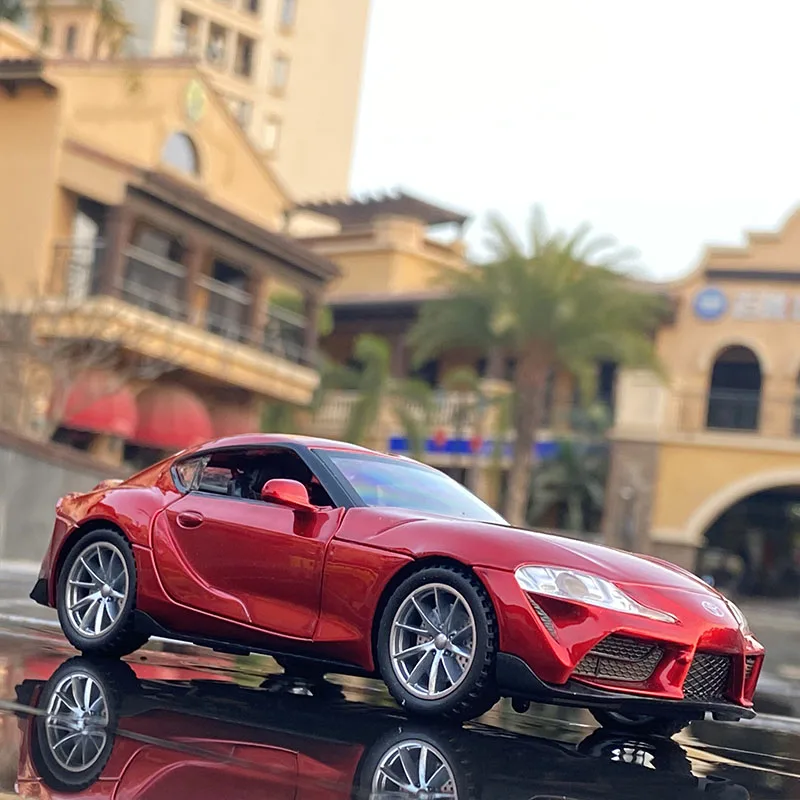 1:32 Yellow Toyota Supra Diecast Model Car 3 1:32 Yellow Toyota Supra Diecast Model Car - Image 3