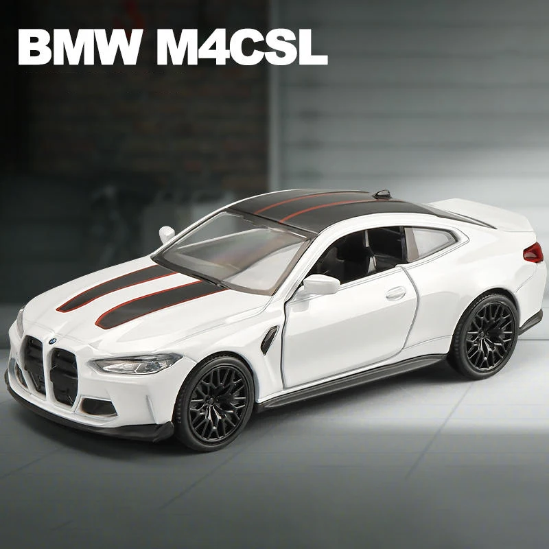 1:36 BMW M4 CSL and M3 E30 Alloy Car Model 8 1:36 BMW M4 CSL and M3 E30 Alloy Car Model - Image 8