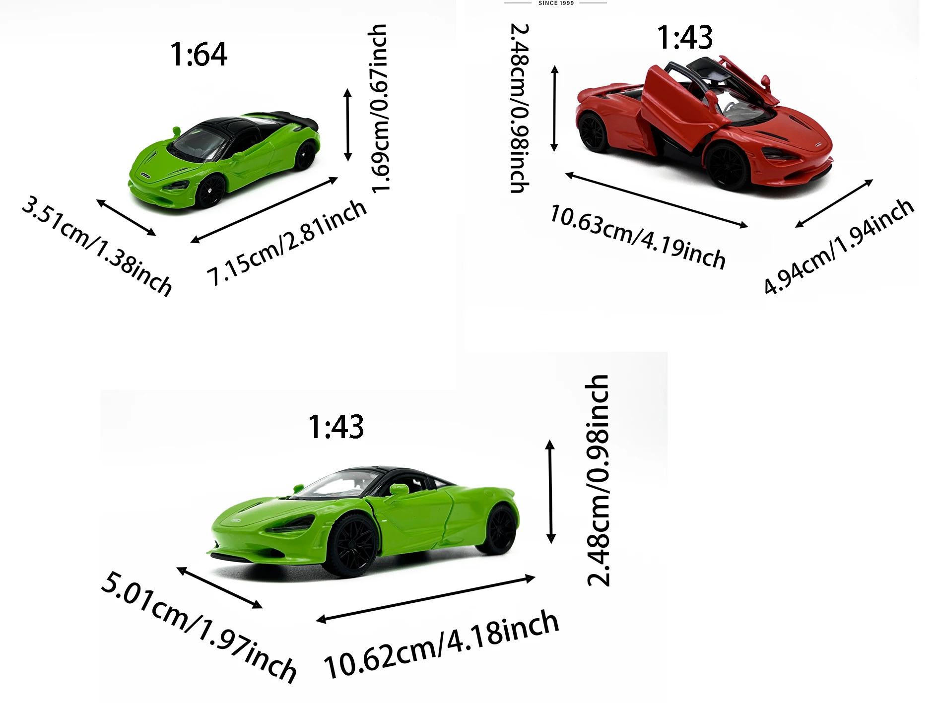 Bright Green McLaren 750S Die-Cast Model 2 Bright Green McLaren 750S Die-Cast Model - Image 2