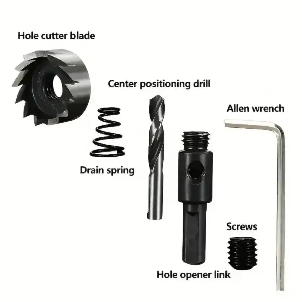 HSS Hole Saw Cutter Drill Bit Set 5 Sizes - Image 2