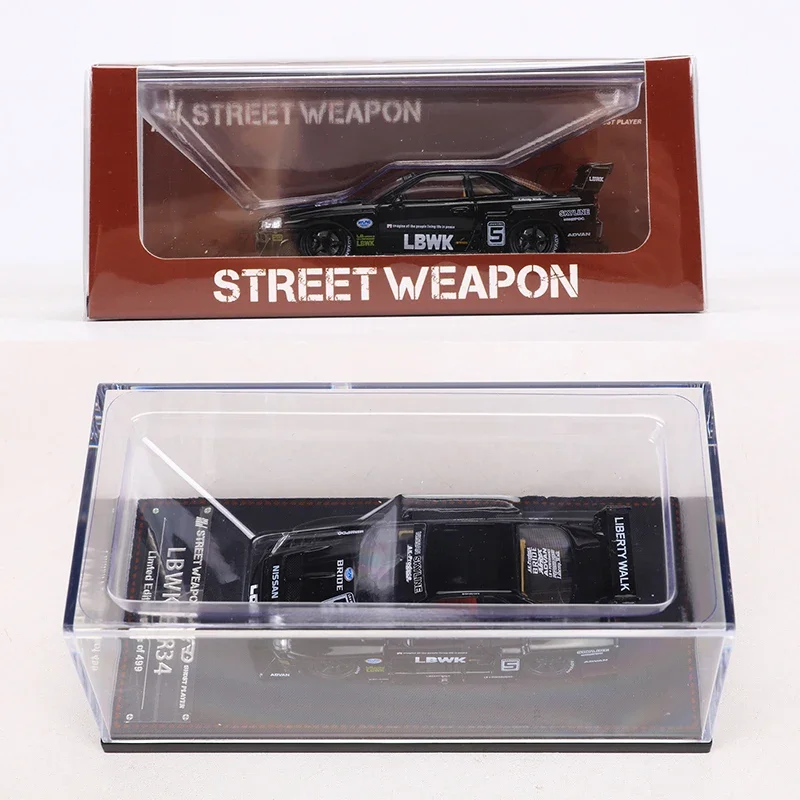 1:64 Scale Black Nissan Skyline GT-R R34 Model 6 1:64 Scale Black Nissan Skyline GT-R R34 Model - Image 6